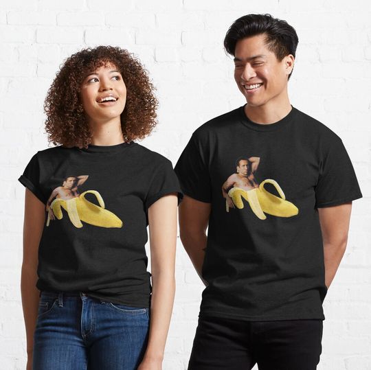 Discover Nicolas Cage Banana Pattern Classic T-Shirt