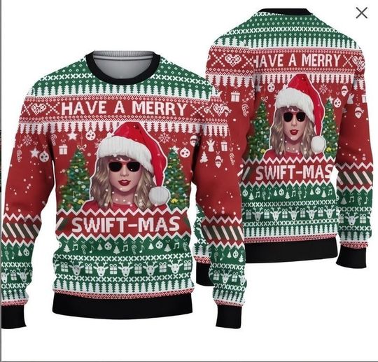 Discover Have A Merry Swiftmas Ugly Christmas Sweater, Swift Ugly Sweater Gift For Christmas