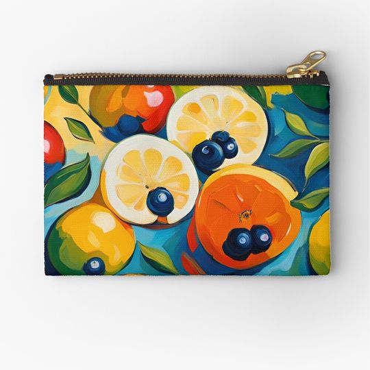 Discover Neo Impressionist Fruits Pattern Makeup Bag
