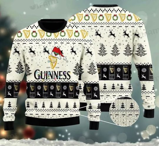 Discover Gu!nness Santa Hat  Ugly Christmas Sweater, Funny Beer Christmas