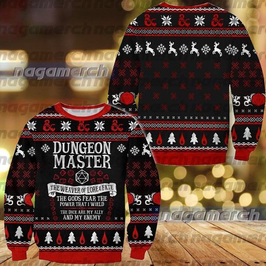 Discover DnD Classes Collection Christmas 3D Sweater, Christmas Gift