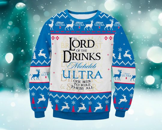 Discover Lord of the Drinks Michelob Ultra Ugly Sweater, Michelob Ultra Sweater
