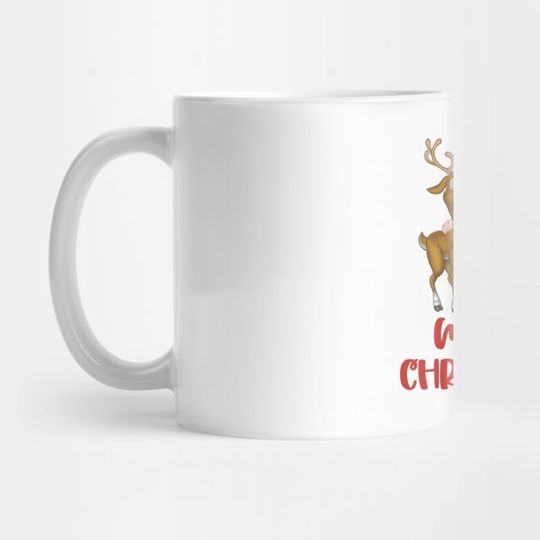 Discover Christmas Approaching Santa Claus, Deer - Christmas Gifts - Mug