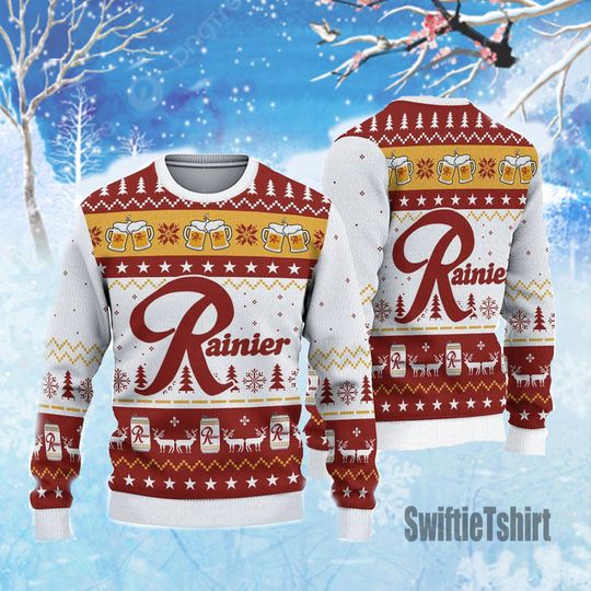 Discover Rainier Beer Ugly Sweater Christmas, Gift For Xmas 3D Sweater