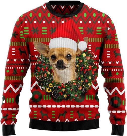 Discover Chihuahua Sweater Christmas Sweatshirt Holiday Party for Friends