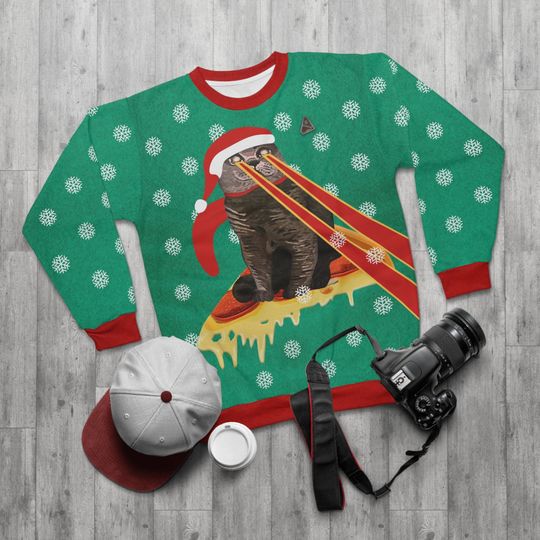 Discover Drax Pizza Cat Shirt, Superhero Xmas Sweater