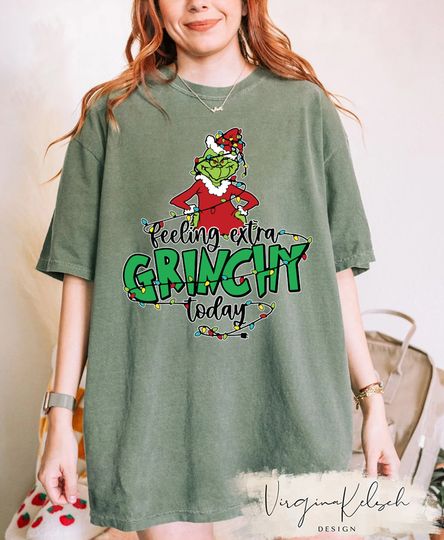 Discover Feeling Extra Grin Today Christmas Shirt, funny character, Christmas Gift