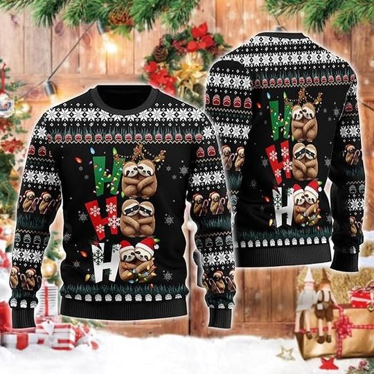 Discover Sloth Christmas Sweaters for Women - Funny Ugly Christmas Sweater