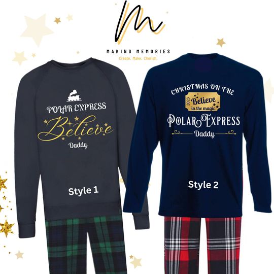 Discover Polar Express Pajamas/Sweatshirts for Magical Train Ride | Matching Family Pajamas for Polar Express | Christmas Eve Sleepwear