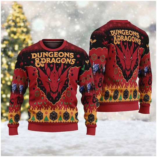 Discover Dragons Game Ugly Christmas Sweater