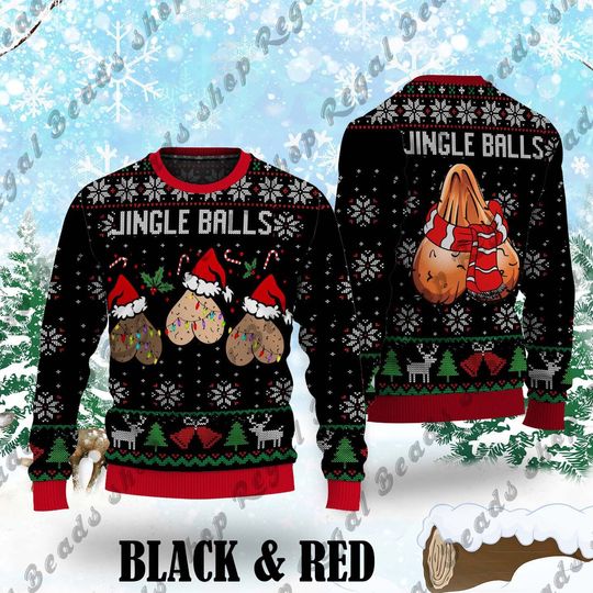 Discover Jingle Balls Ugly Christmas Sweater, Ugly Christmas Sweater