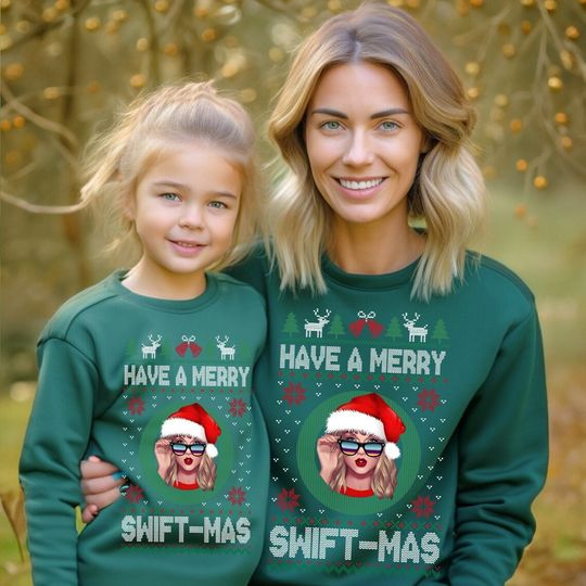 Discover Have A Merry Swiftmas Sweatshirt Green, Merry Swiftmas Sweatshirt