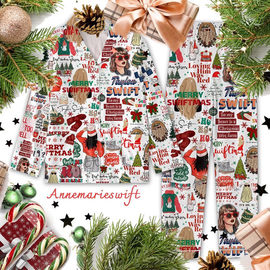 Discover Merry Swiftmas Long Sleeve Pajamas Set
