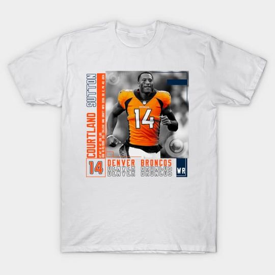 Discover Courtland Sutton Football Edit Tapestries Eagles - Courtland Sutton - T-Shirt