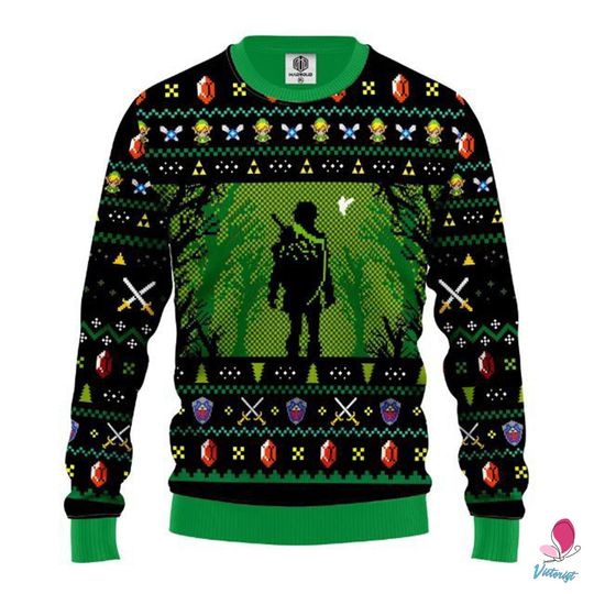 Discover The Legend of Zelda Ugly Christmas Sweatshirt | Princess Zelda Ugly Sweater