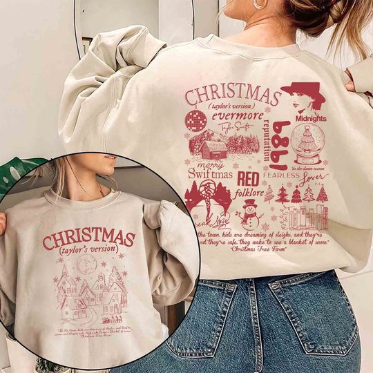 Discover Merry Swiftmas Tay.lor Version Sweatshirt, Swiftmas