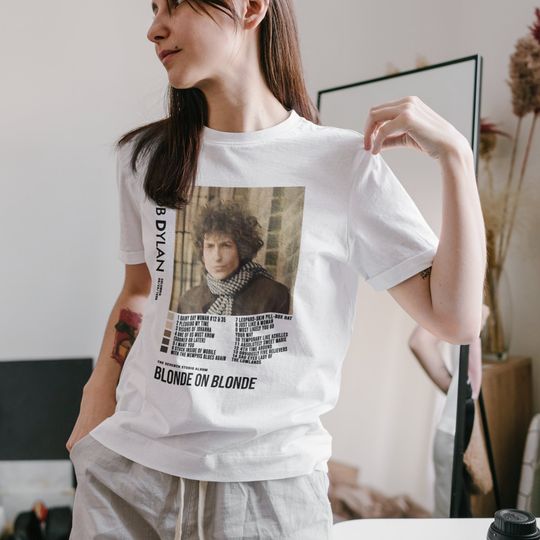 Discover Bob Dylan - Blonde on Blonde Album Poster Tshirt