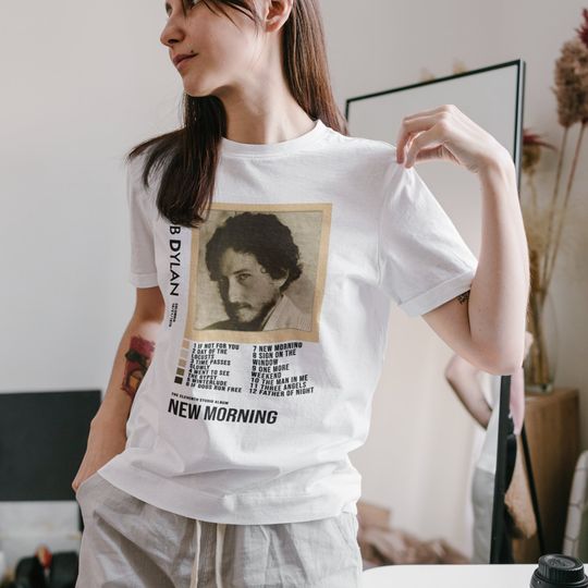 Discover Bob Dylan - New Morning Album Poster Tshirt