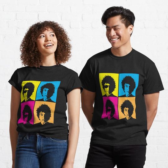 Discover Vintage Bob Dylan's Face Design Music Fans Men Women Classic T-Shirt