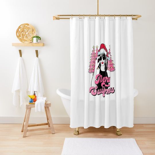 Discover Merry Swiftmas Era Shower Curtain