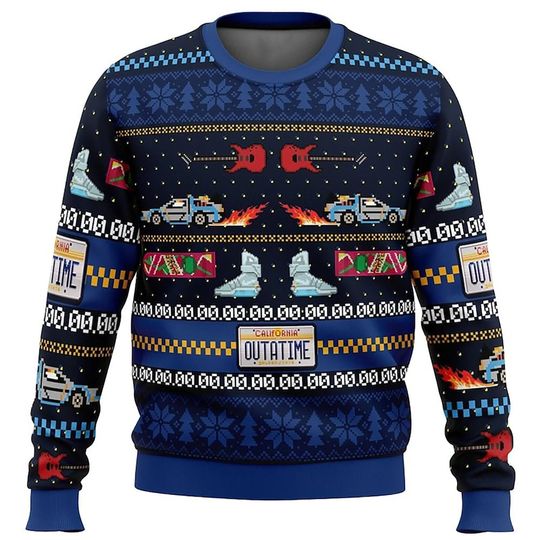 Discover Get Back in Time For Christmas Back to the Future Ugly Christmas Sweater