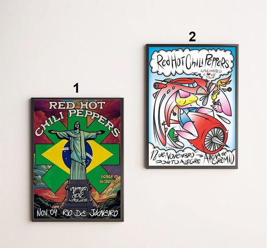 Discover Red Hot Chili Peppers Nov 18, 2023 Porto Alegre Arena Do Gremio Poster