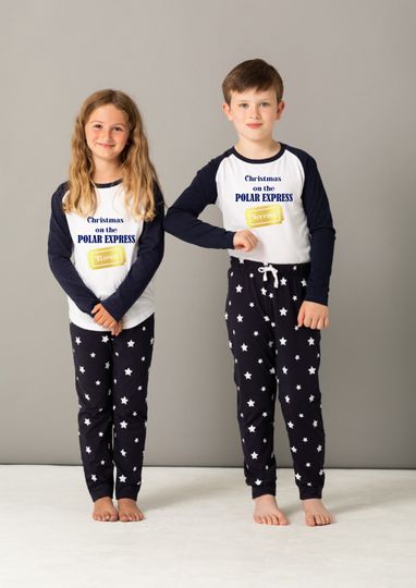 Discover Personalised family matching Christmas xmas pjs pyjamas festive