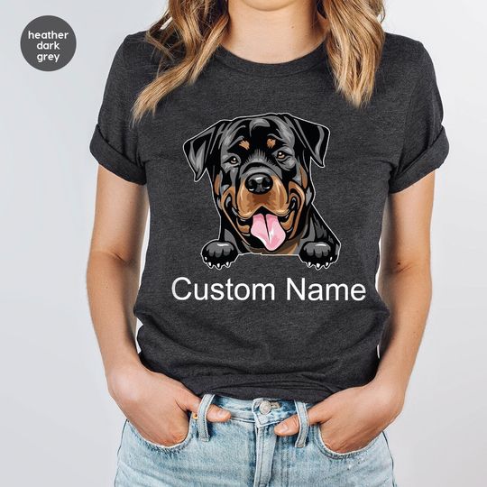 Discover Christmas Rottweiler Shirt, Christmas Shirts, Customized Dog