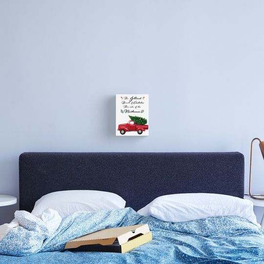 Discover The Jolliest Bunch - Funny Holiday Watercolor Painting Canvas