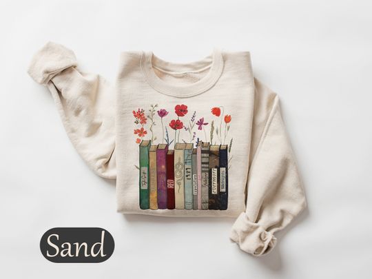 Discover Albums As Books Sweatshirt, Trendy Aesthetic For Book Lovers Sweater Folk Music Sweatshirt Country Music