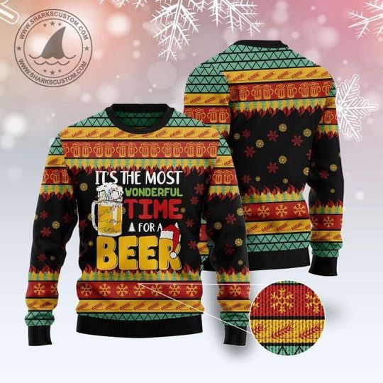 Discover Beer Season Ugly Christmas Sweater