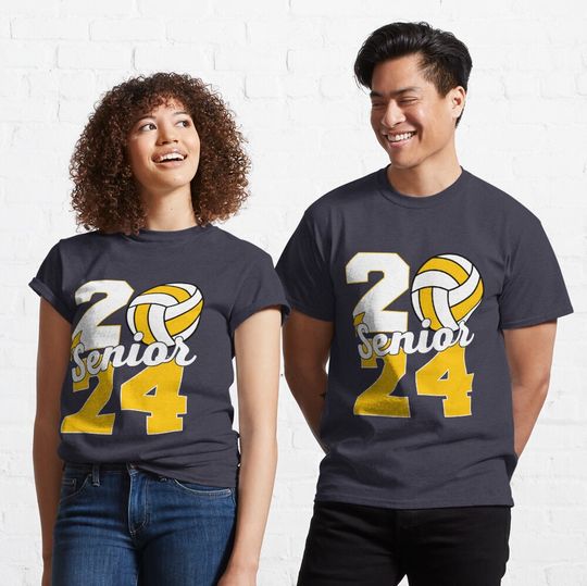 Discover Senior 2024 Volleyball Graduation Class Of 2024 Classic T-Shirt