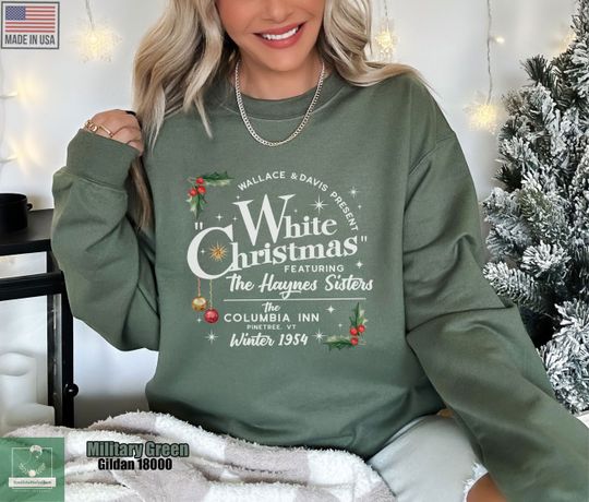 Discover White Christmas Movie  Sweatshirt, Wallace and Davis Sweatshirt
