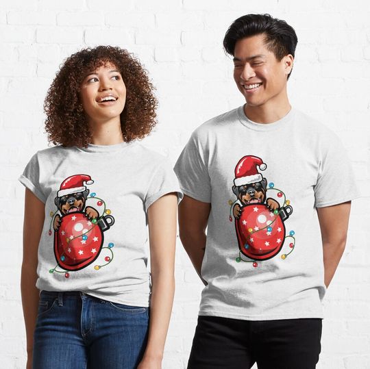 Discover Copy of Santa Rottweiler. Classic T-Shirt