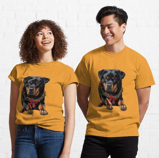 Discover Xmas Rottweiler Dog Christmas With Garland