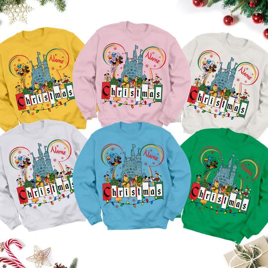 Discover Personalized Christmas Matching Family Shirt, Christmas Friends Sweatshirt