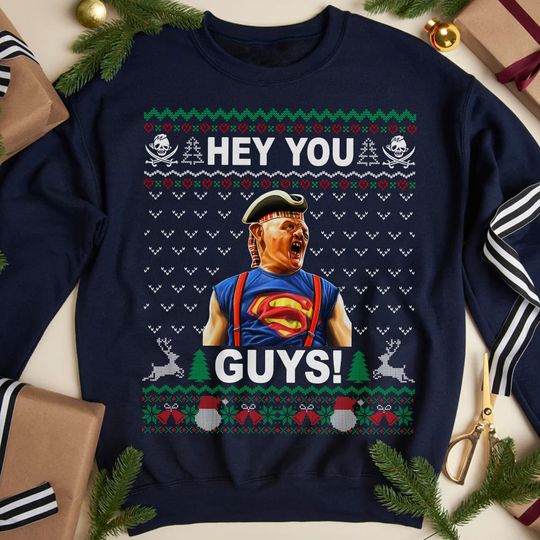 Discover Hey You Guys Movie Quotes T-shirt, Sloth Goonies Funny Christmas Sweatshirt