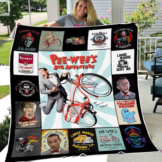 Discover Pee Wees Big Adventure Movie Fleece Blanket