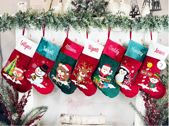 Discover Elegant Velvet Christmas Stockings