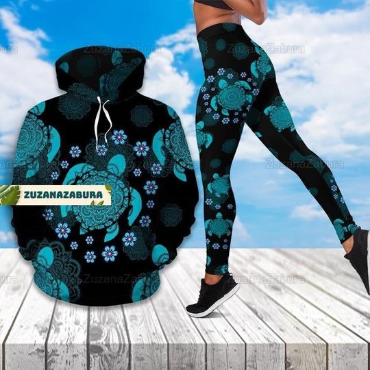 Discover Holiday Sea Turtle Hoodie and Leggings