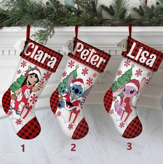 Discover Personalized Cartoon Stocking, Angel Christmas Socks, Christmas Gifts