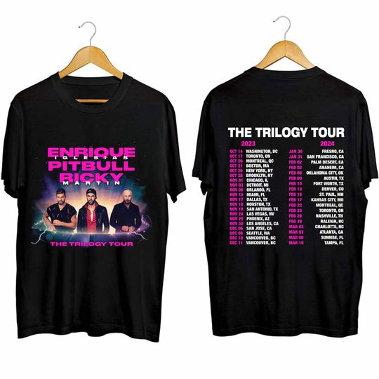 Discover Enrique Iglesias X Pitbull X Ricky Martin The Trilogy Tour 2023 2024 Shirt