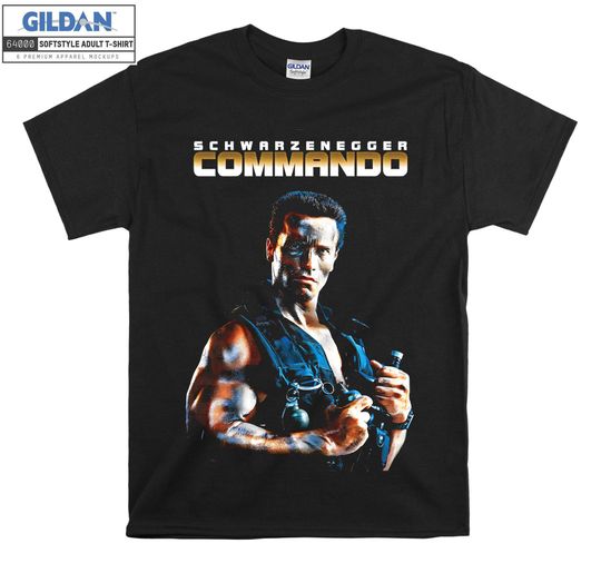 Discover Commando Arnold Schwarzenegger John Matrix T shirt