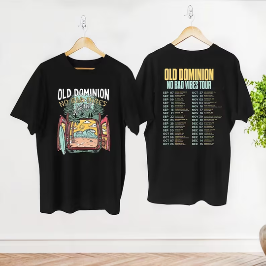 Discover Old Dominion No Bad Vibes Tour 2023 T-Shirt