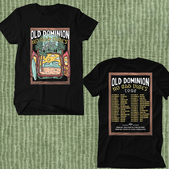 Discover 2023 Tour Old Dominion Shirt, No Bad Vibes Tour 2023,