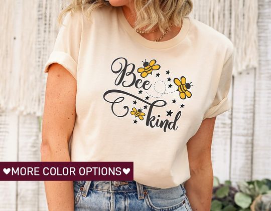 Discover Bee Kind Shirt for Women, Bee Kind TShirt for Her
