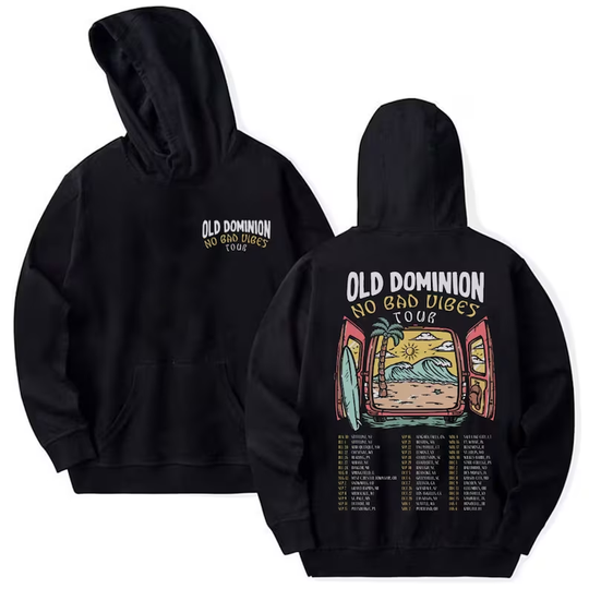 Discover Old Dominion No Bad Vibes Tour 2023 Hoodie