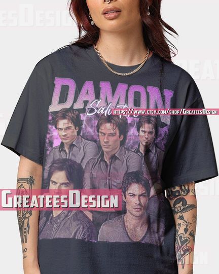 Discover Limited Damon Salvatore Shirt Ian Somerhalder Oversize Shirt