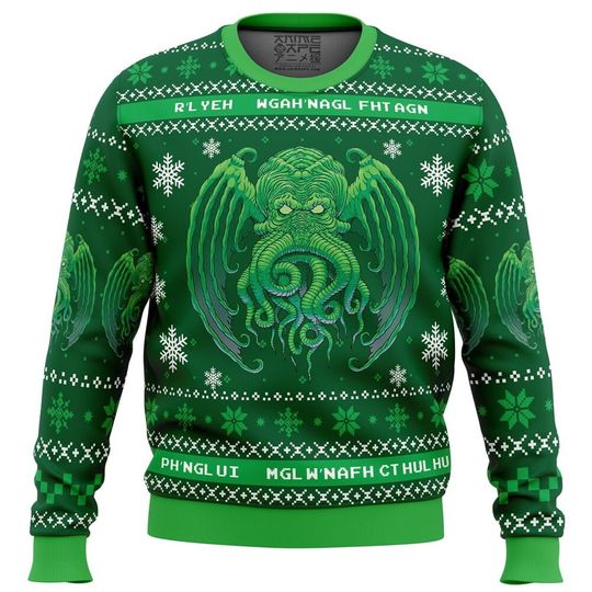 Discover Cthulhu Cultists Ugly Christmas Sweater - Fun Holiday Wear
