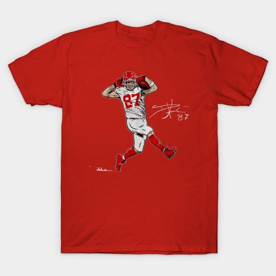 Discover Travis Kelce Superstar Pose - Travis Kelce - T-Shirt